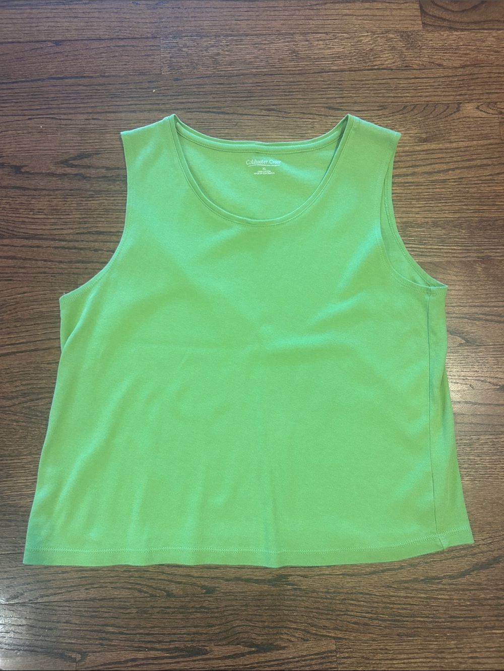 Coldwater Creek Women’s Sleeveless Tank Top - Bright Green